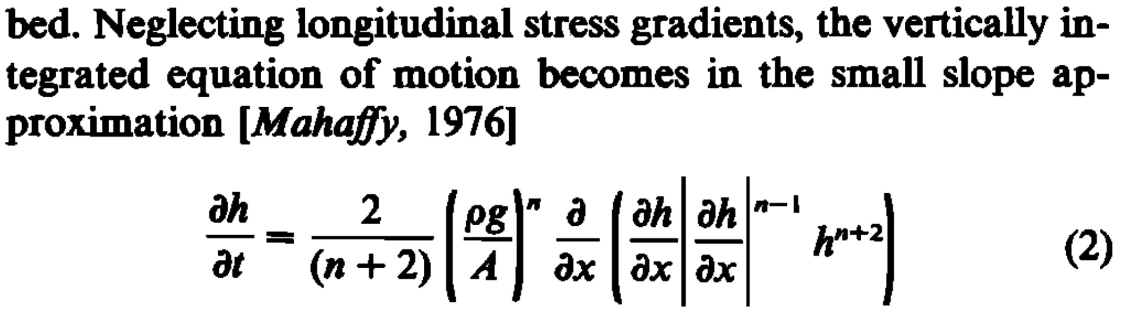 Halfar Equation 2