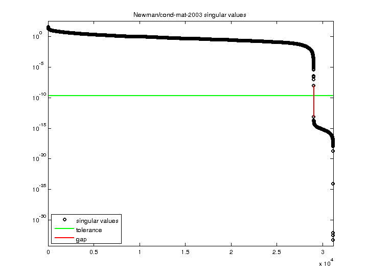 Newman/cond-mat-2003 svd