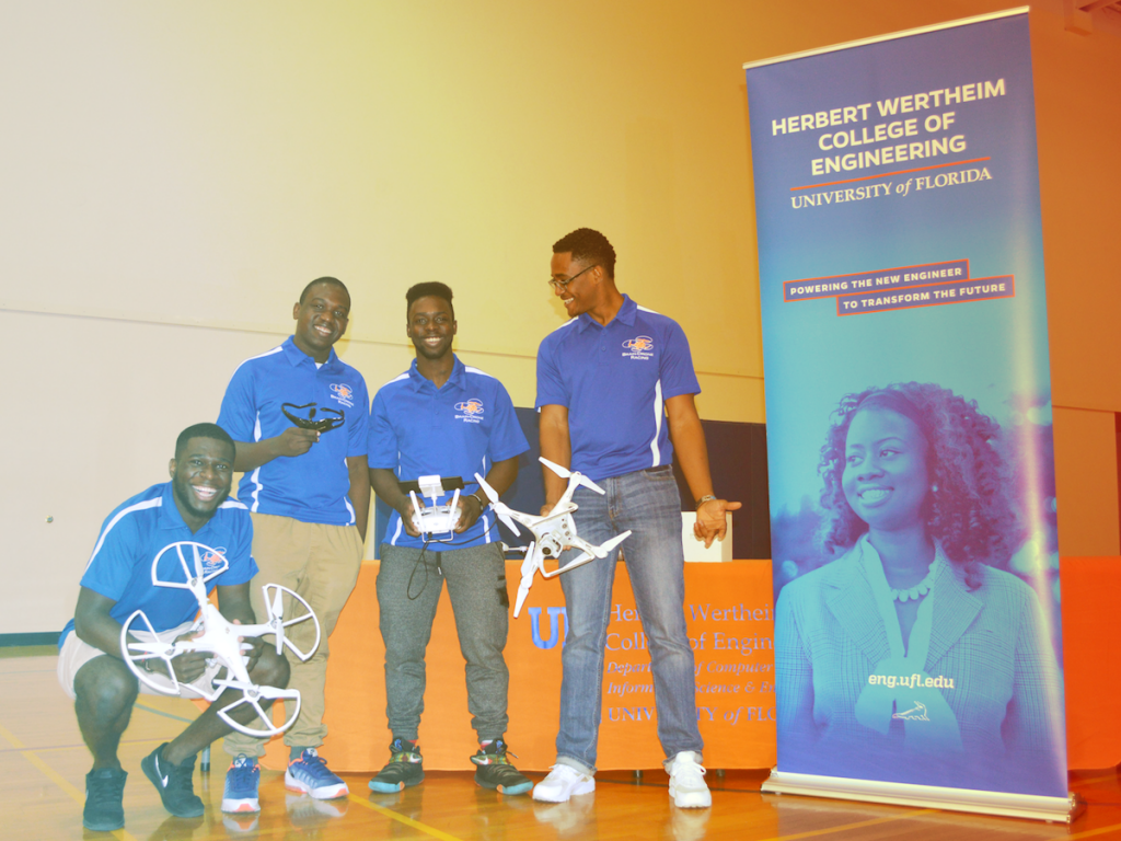 Members of the Brain-Drone Race team