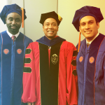 HCC Ph.D. graduates with Dr. Gilbert