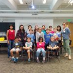 A group photo at the Harn Museum