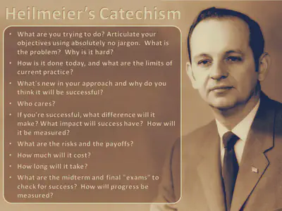 The Heilmeier Catechism