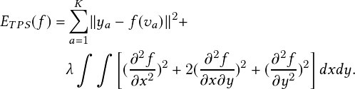                                                                                               K            2
                                                                                   ETPS  f  =    kya   f  va  k
                                                                                            a= 1
                                                                                                    @2f-2    -@2f- 2   @2f-2
                                                                                                      @x2       2 @x@y         @y2     dxdy:
